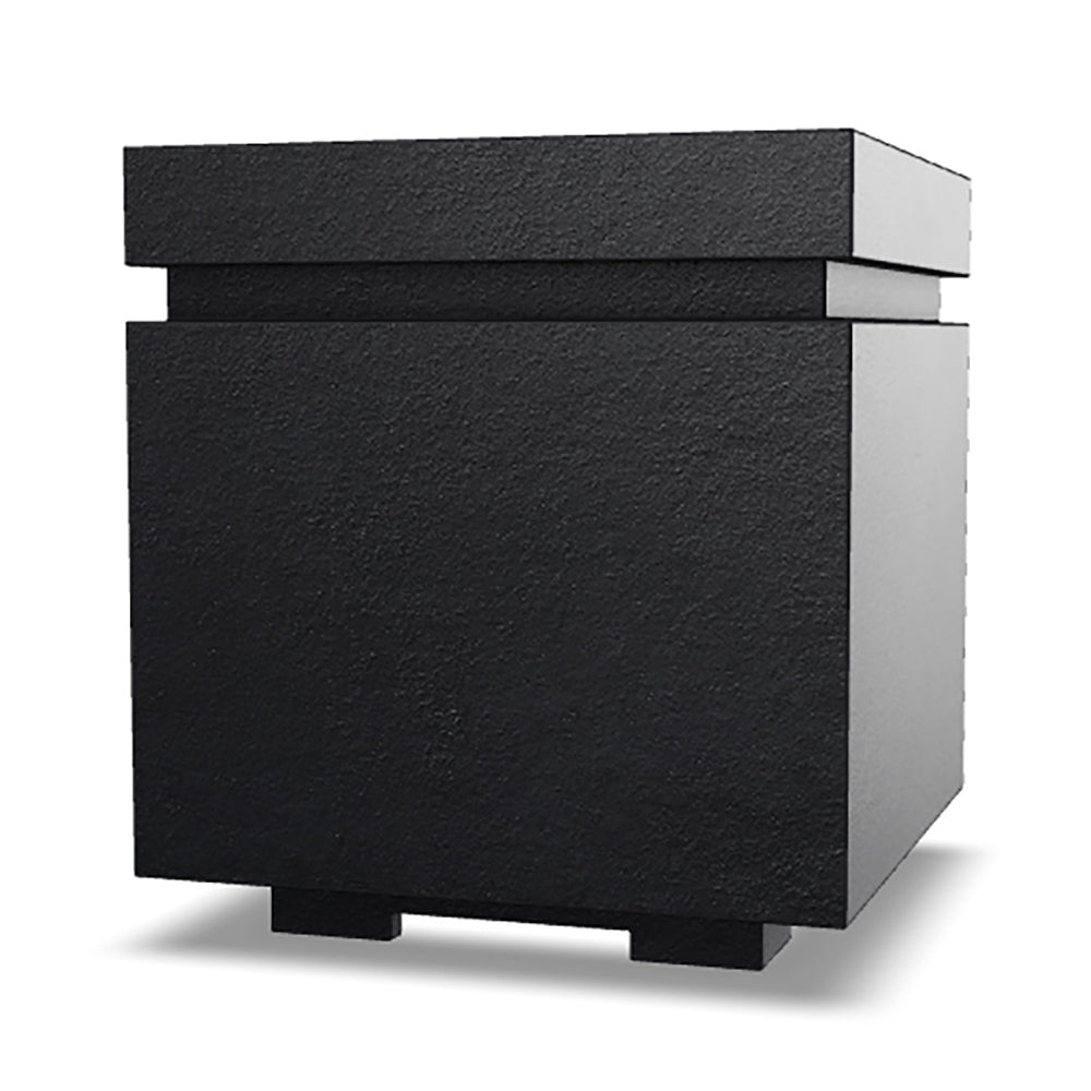 Prism Hardscapes Tav 20" Ebony Square Concrete Propane Tank Enclosure