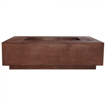 Prism Hardscapes Tavola 1 56" Cafe Rectangular Concrete Natural Gas Fire Pit Table