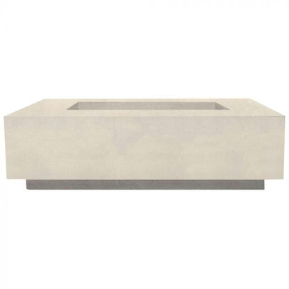 Prism Hardscapes Tavola 1 56" Coastal Rectangular Concrete Propane Gas Fire Pit Table