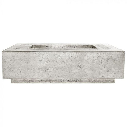 Prism Hardscapes Tavola 1 56" Natural Rectangular Concrete Natural Gas Fire Pit Table