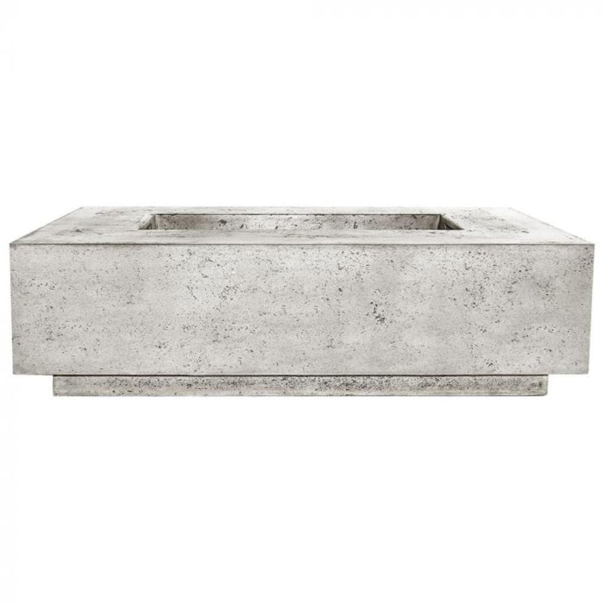 Prism Hardscapes Tavola 1 56" Natural Rectangular Concrete Propane Gas Fire Pit Table