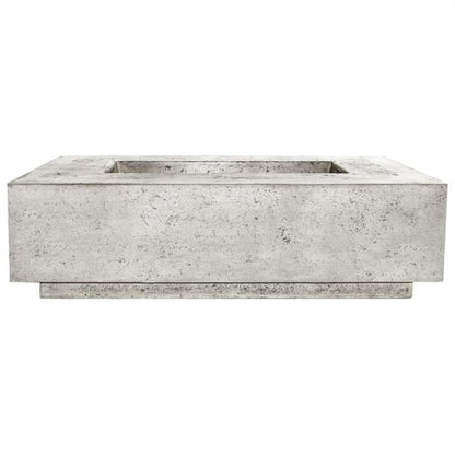 Prism Hardscapes Tavola 1 56" Natural Rectangular Concrete Propane Gas Fire Pit Table