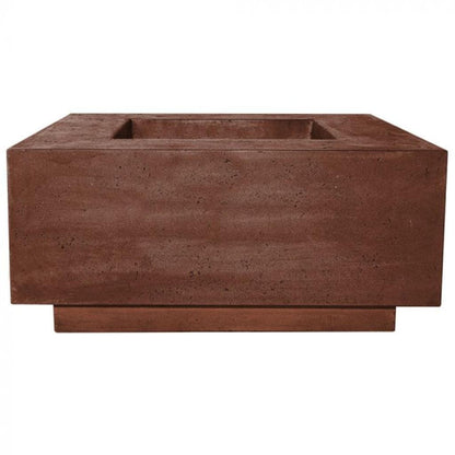 Prism Hardscapes Tavola 2 36" Cafe Square Concrete Propane Gas Fire Pit Table