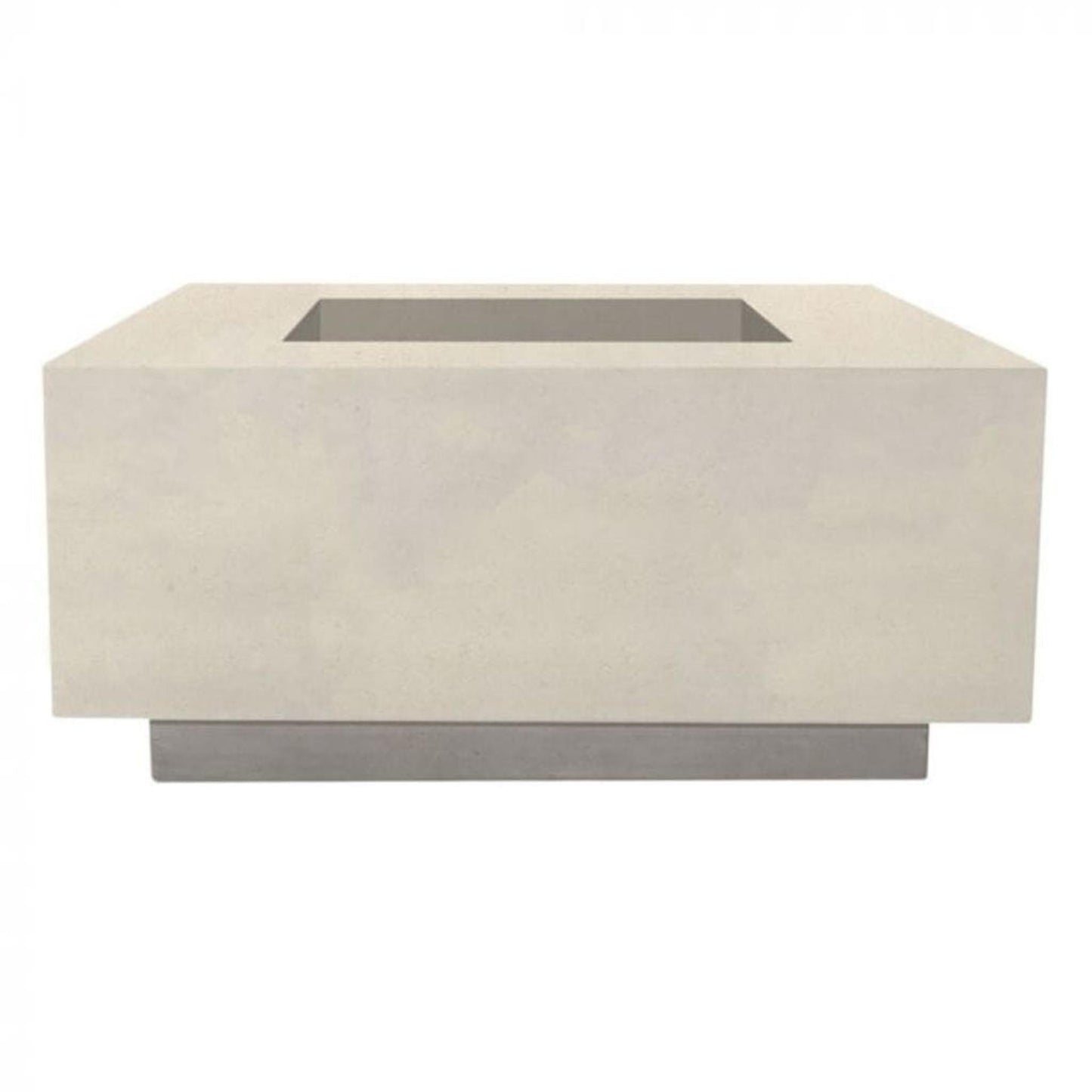 Prism Hardscapes Tavola 2 36" Coastal Square Concrete Propane Gas Fire Pit Table