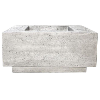 Prism Hardscapes Tavola 2 36" Natural Square Concrete Propane Gas Fire Pit Table