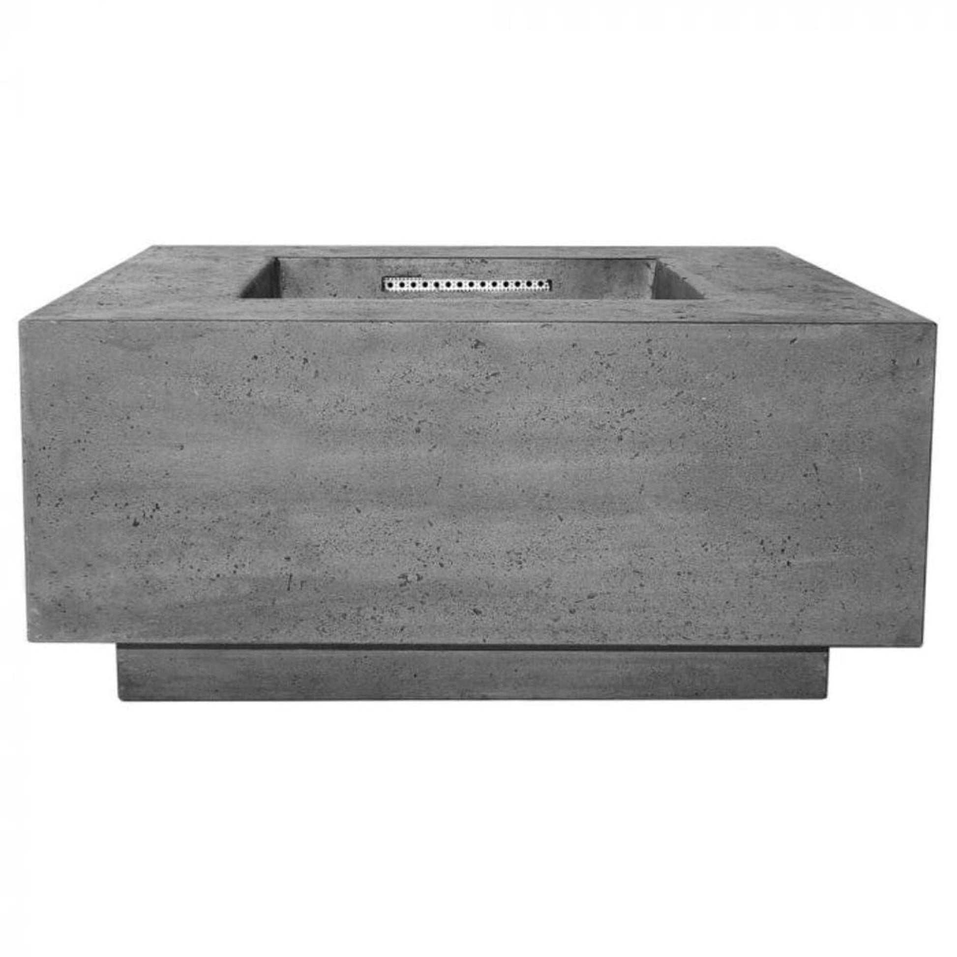 Prism Hardscapes Tavola 2 36" Pewter Square Concrete Natural Gas Fire Pit Table