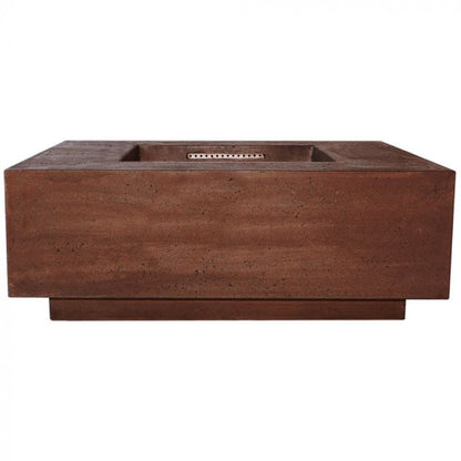 Prism Hardscapes Tavola 3 48" Cafe Square Concrete Propane Gas Fire Pit Table