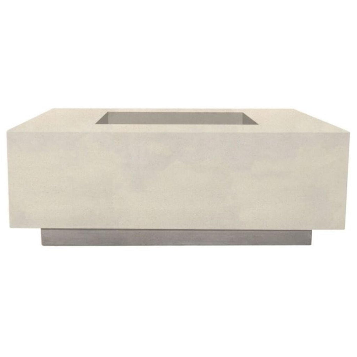 Prism Hardscapes Tavola 3 48" Coastal Square Concrete Propane Gas Fire Pit Table