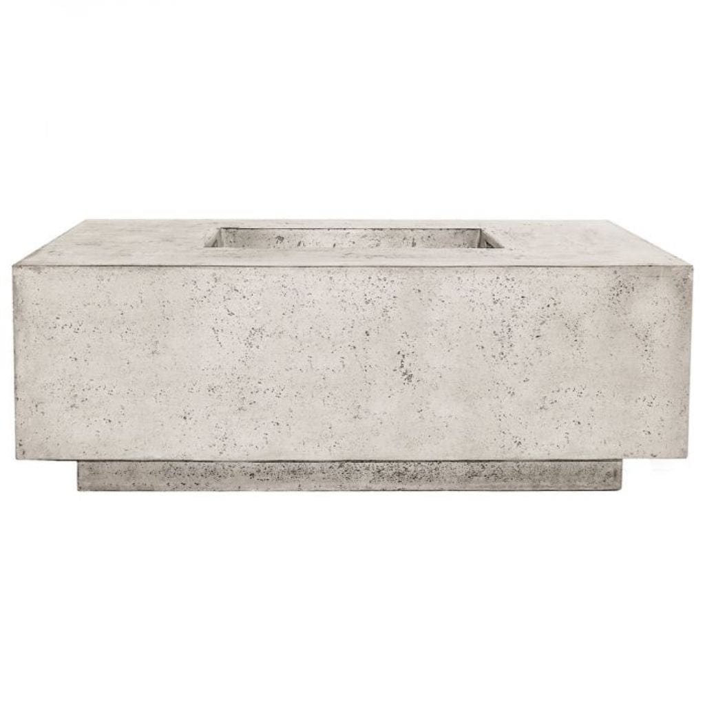 Prism Hardscapes Tavola 3 48" Natural Square Concrete Natural Gas Fire Pit Table