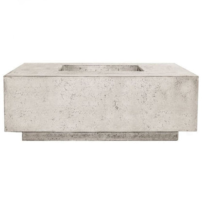 Prism Hardscapes Tavola 3 48" Natural Square Concrete Natural Gas Fire Pit Table