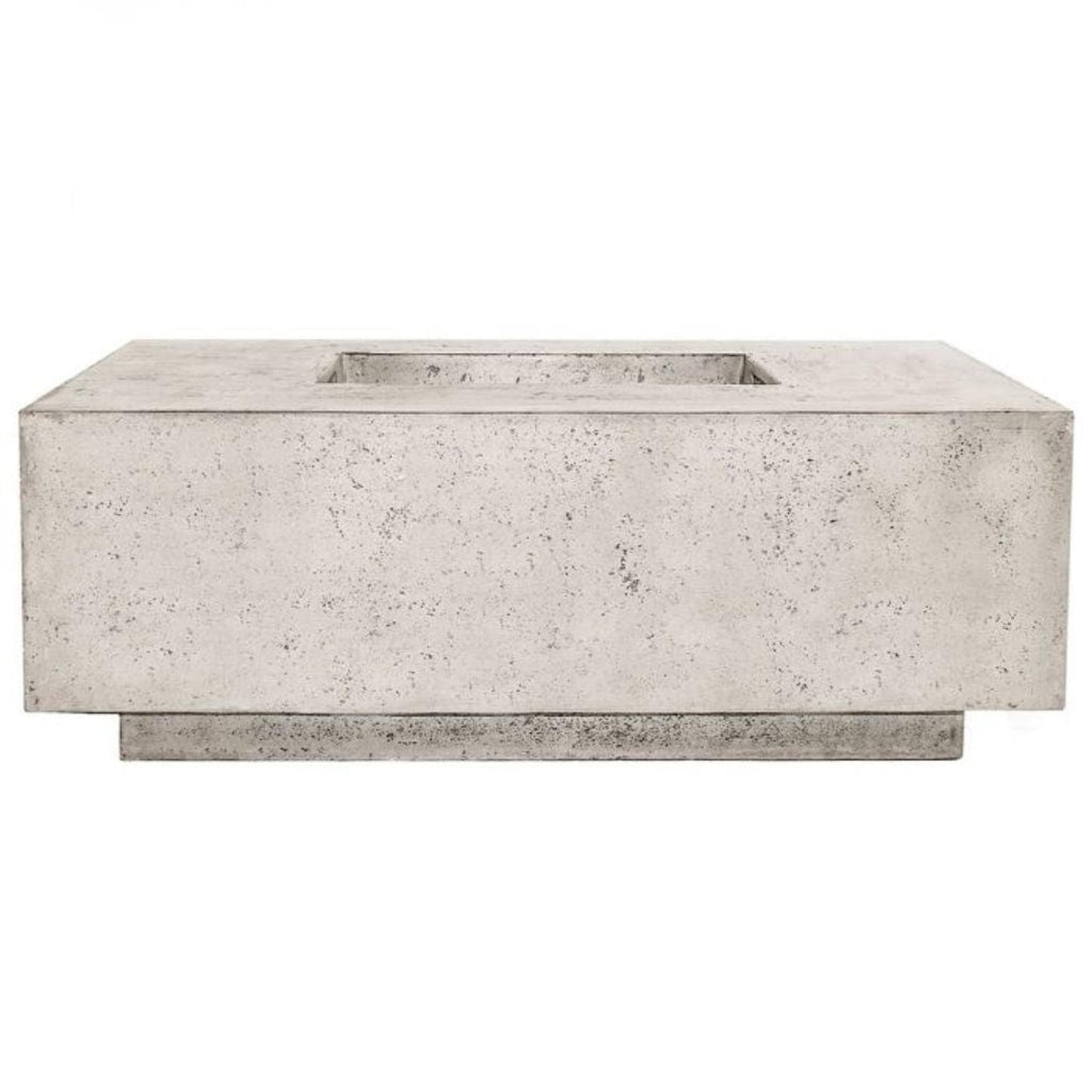 Prism Hardscapes Tavola 3 48" Natural Square Concrete Propane Gas Fire Pit Table