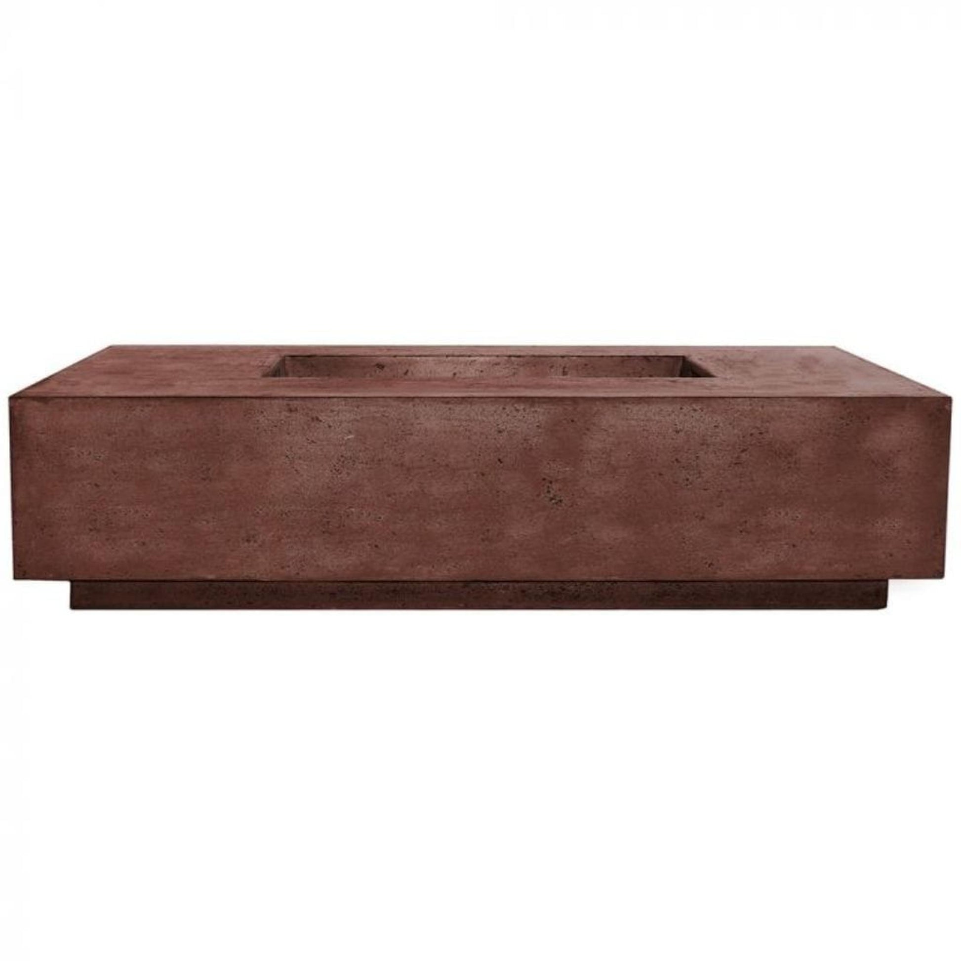 Prism Hardscapes Tavola 4 66" Cafe Rectangular Concrete Natural Gas Fire Pit Table