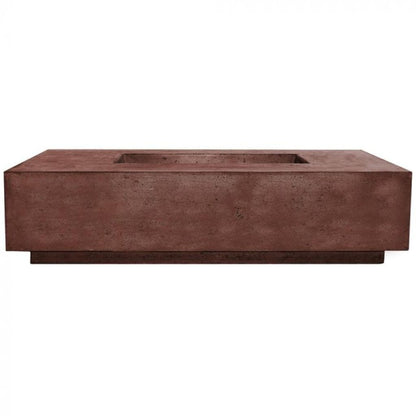 Prism Hardscapes Tavola 4 66" Cafe Rectangular Concrete Propane Gas Fire Pit Table