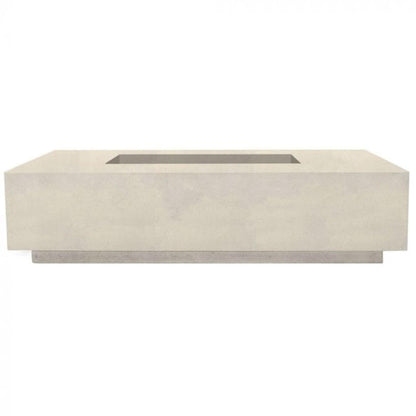 Prism Hardscapes Tavola 4 66" Coastal Rectangular Concrete Natural Gas Fire Pit Table