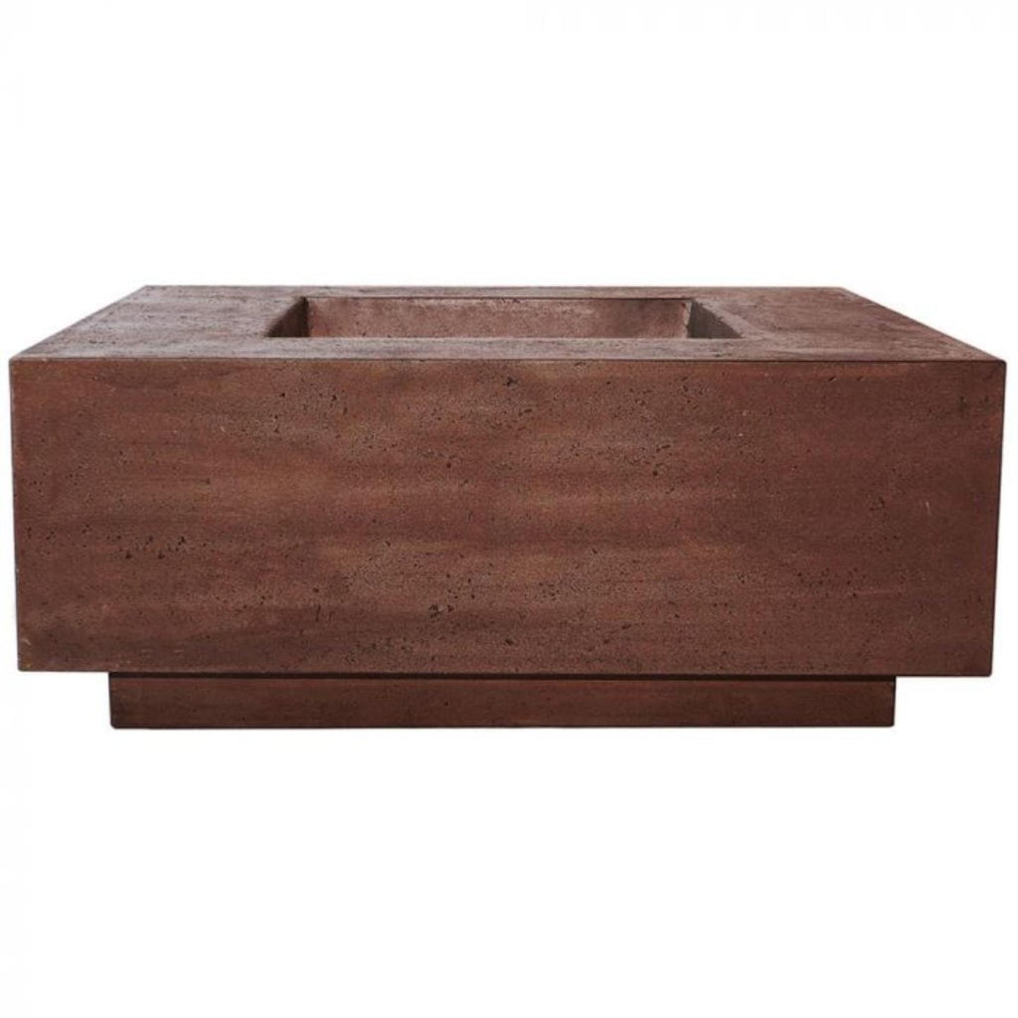Prism Hardscapes Tavola 42 42" Cafe Square Concrete Propane Gas Fire Pit Table