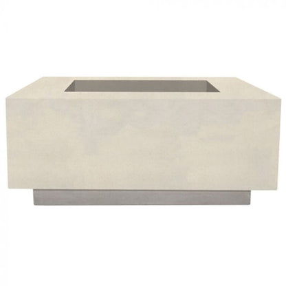 Prism Hardscapes Tavola 42 42" Coastal Square Concrete Natural Gas Fire Pit Table