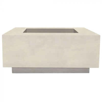 Prism Hardscapes Tavola 42 42" Coastal Square Concrete Propane Gas Fire Pit Table
