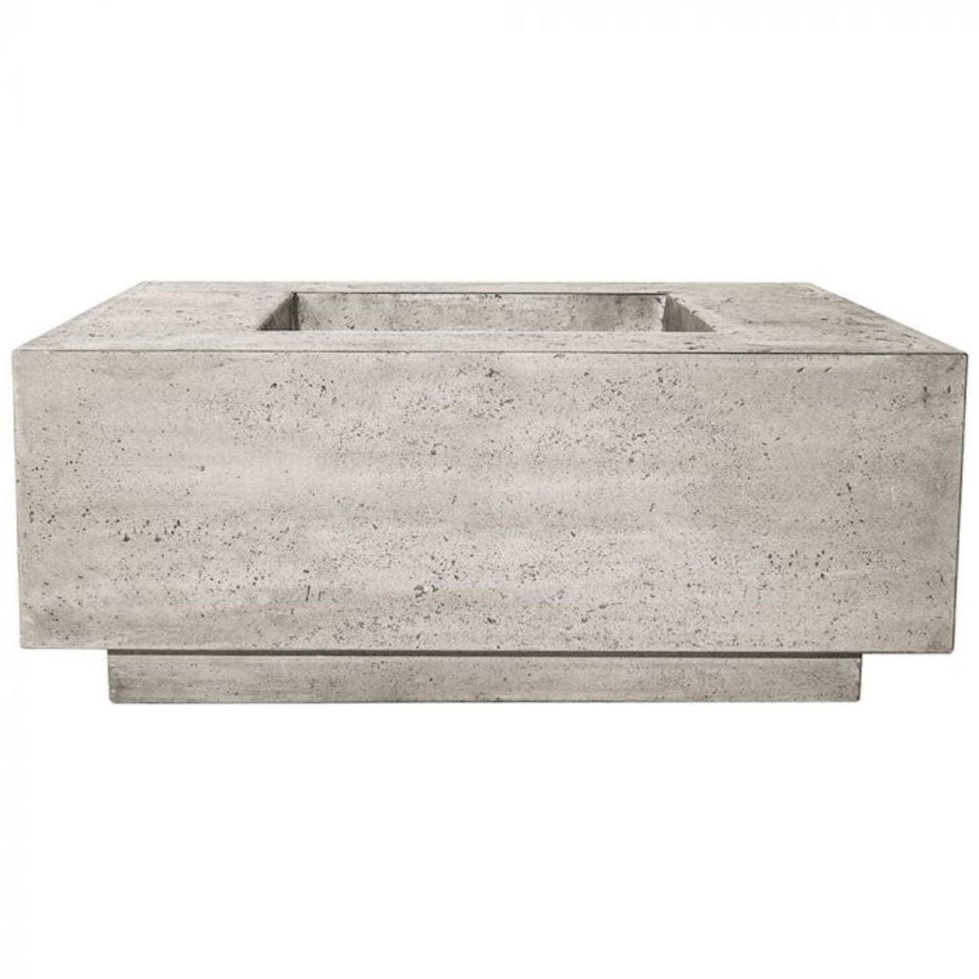 Prism Hardscapes Tavola 42 42" Natural Square Concrete Natural Gas Fire Pit Table
