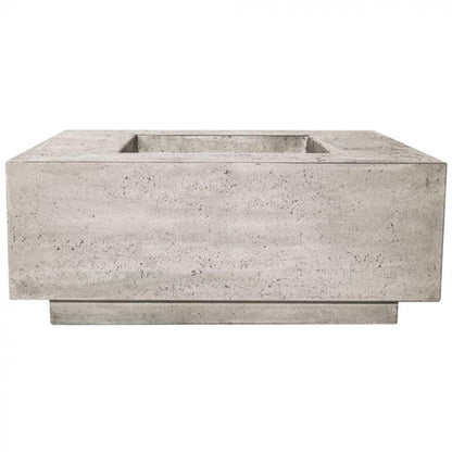 Prism Hardscapes Tavola 42 42" Natural Square Concrete Natural Gas Fire Pit Table