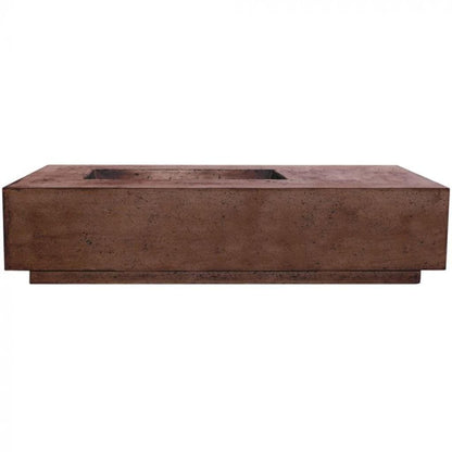 Prism Hardscapes Tavola 5 80" Cafe Rectangular Concrete Natural Gas Fire Pit Table