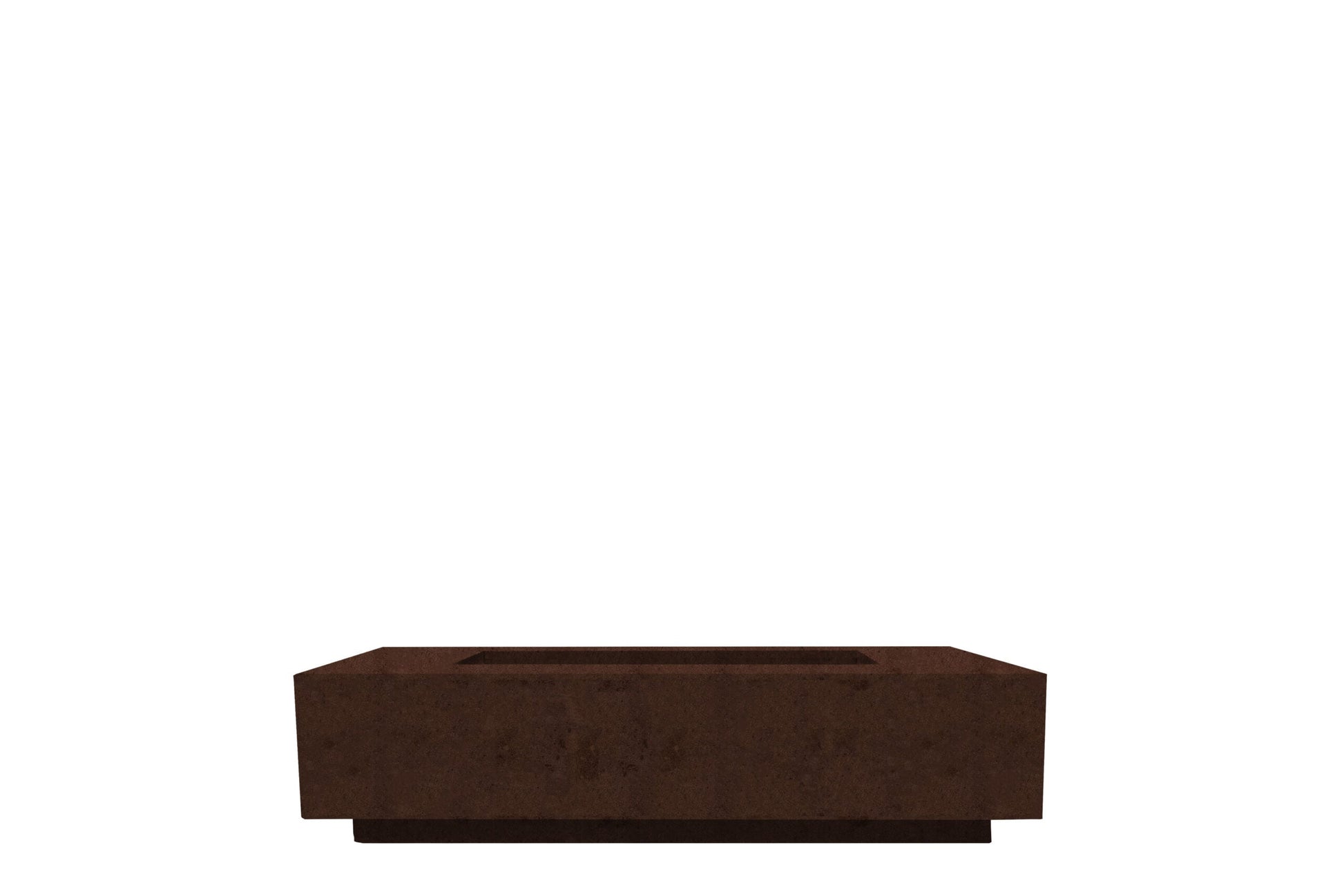 Prism Hardscapes Tavola 66 Slim 66" Cafe Rectangular Concrete Propane Gas Fire Pit Table