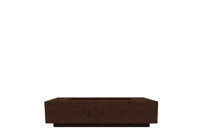 Prism Hardscapes Tavola 66 Slim 66" Cafe Rectangular Concrete Propane Gas Fire Pit Table