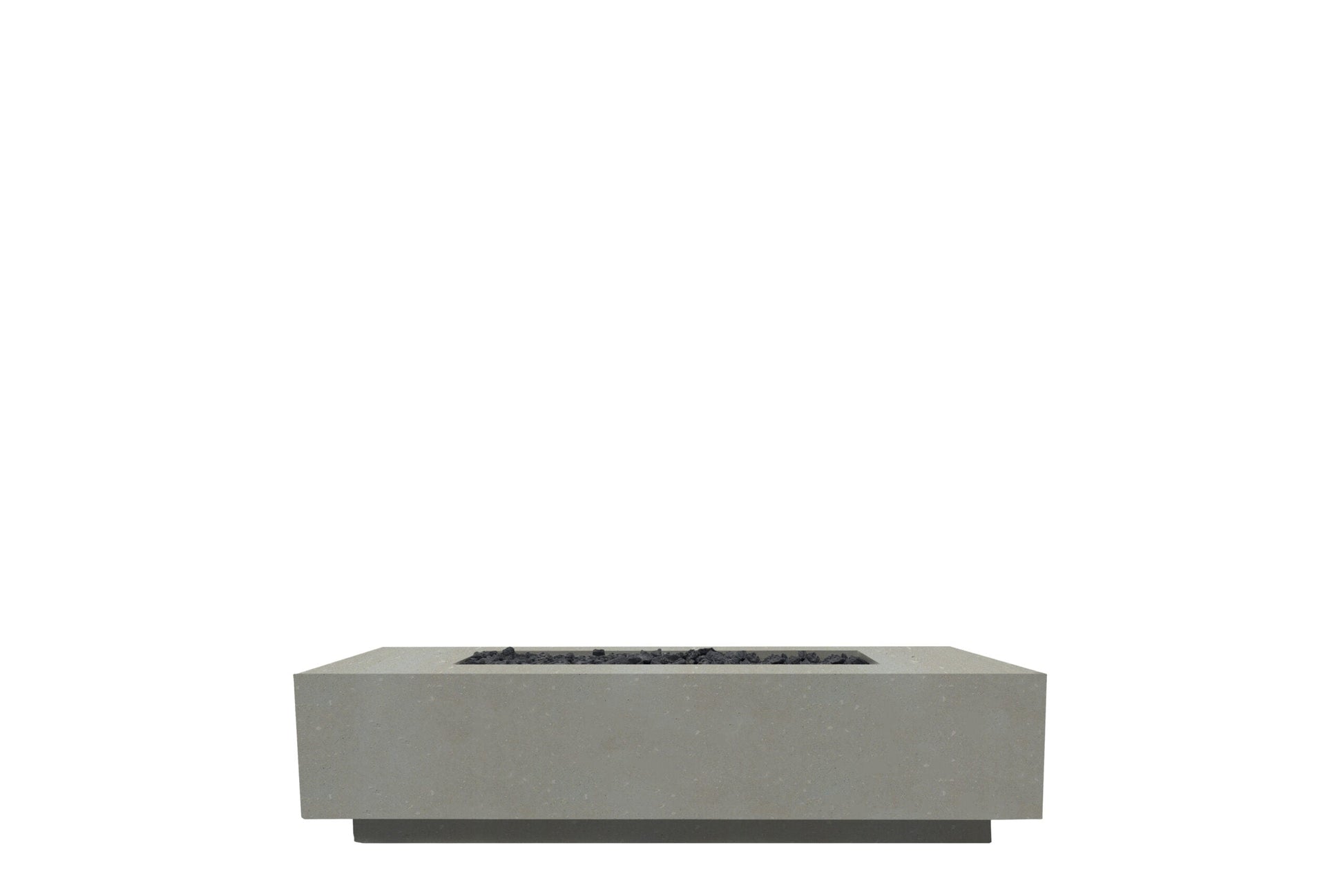 Prism Hardscapes Tavola 66 Slim 66" Natural Rectangular Concrete Natural Gas Fire Pit Table
