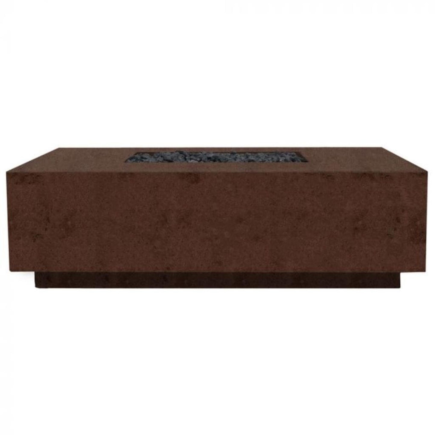 Prism Hardscapes Tavola 7 60" Cafe Rectangular Concrete Natural Gas Fire Pit Table