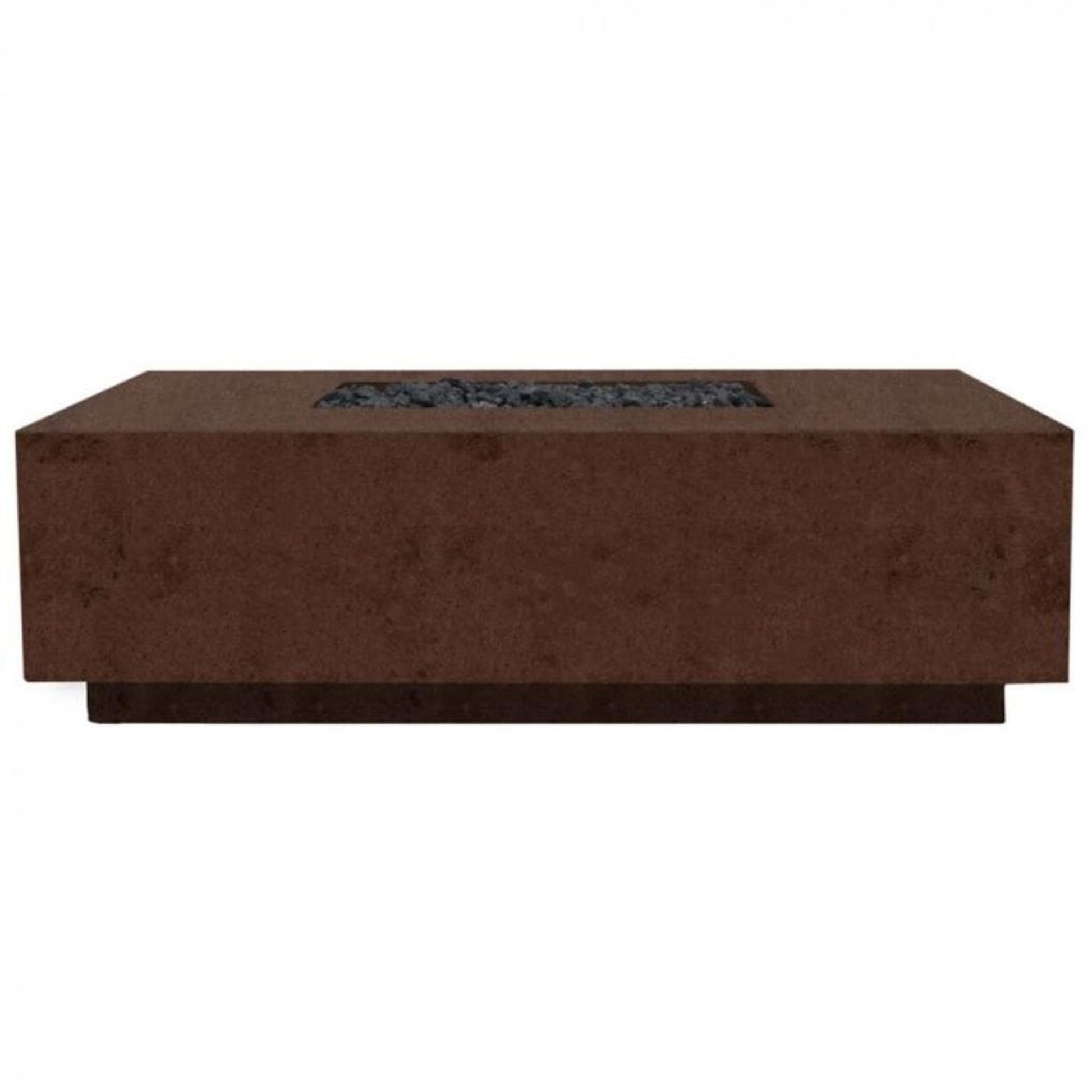 Prism Hardscapes Tavola 7 60" Cafe Rectangular Concrete Propane Gas Fire Pit Table