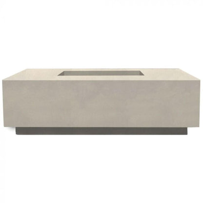 Prism Hardscapes Tavola 7 60" Coastal Rectangular Concrete Natural Gas Fire Pit Table