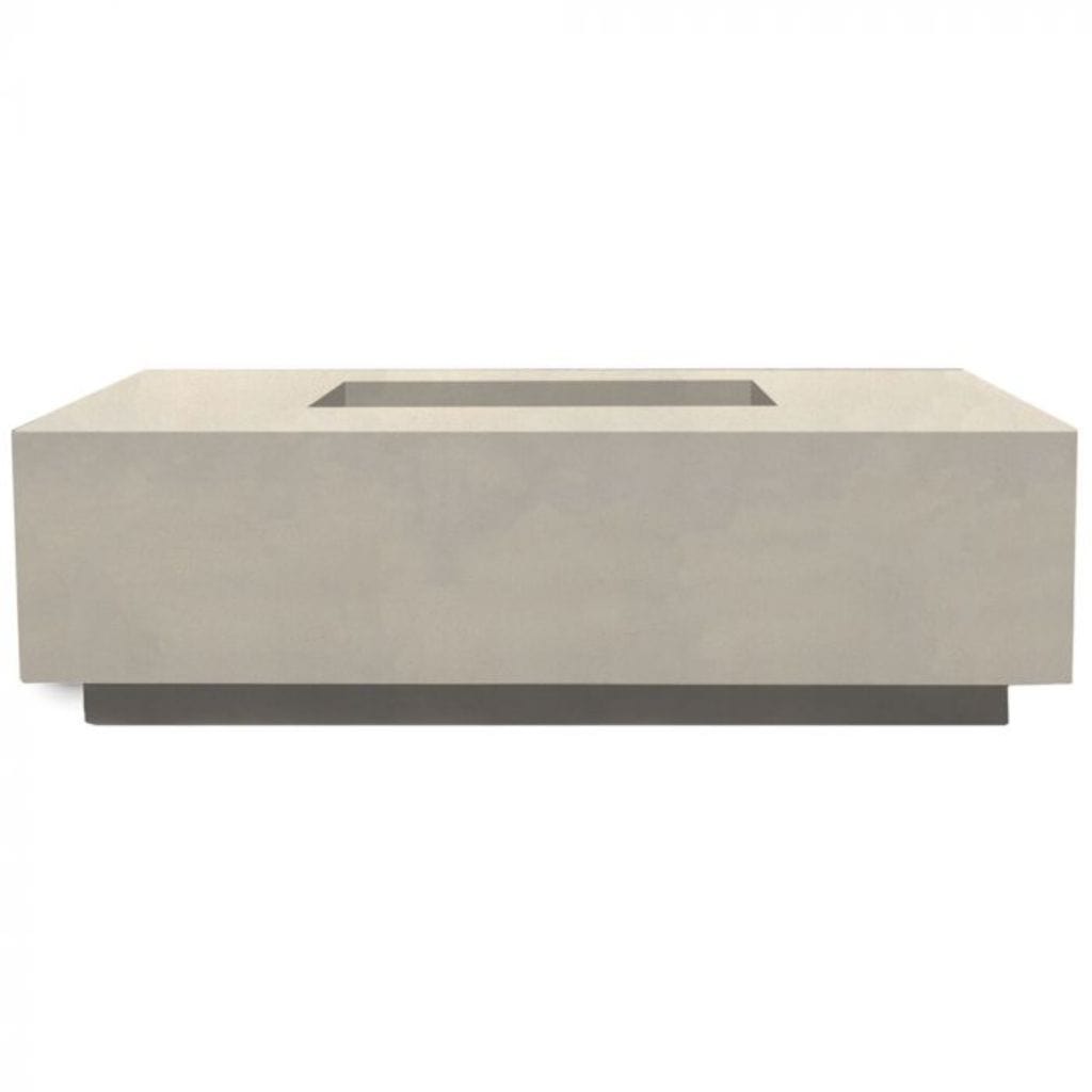 Prism Hardscapes Tavola 7 60" Coastal Rectangular Concrete Propane Gas Fire Pit Table