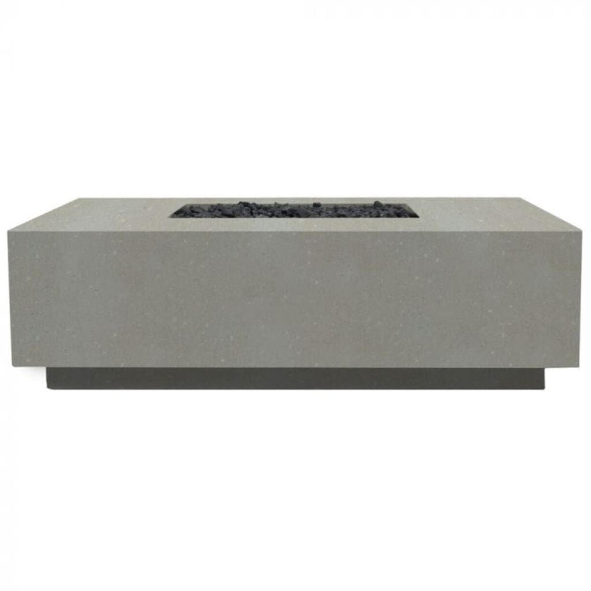 Prism Hardscapes Tavola 7 60" Natural Rectangular Concrete Propane Gas Fire Pit Table