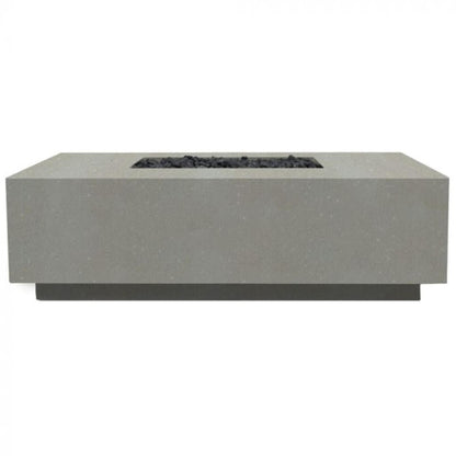 Prism Hardscapes Tavola 7 60" Natural Rectangular Concrete Propane Gas Fire Pit Table