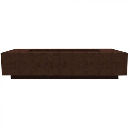 Prism Hardscapes Tavola 72 72" Cafe Rectangular Concrete Natural Gas Fire Pit Table