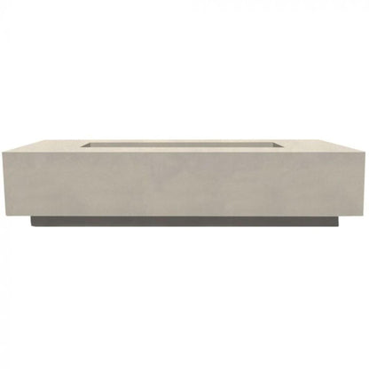 Prism Hardscapes Tavola 72 72" Coastal Rectangular Concrete Propane Gas Fire Pit Table