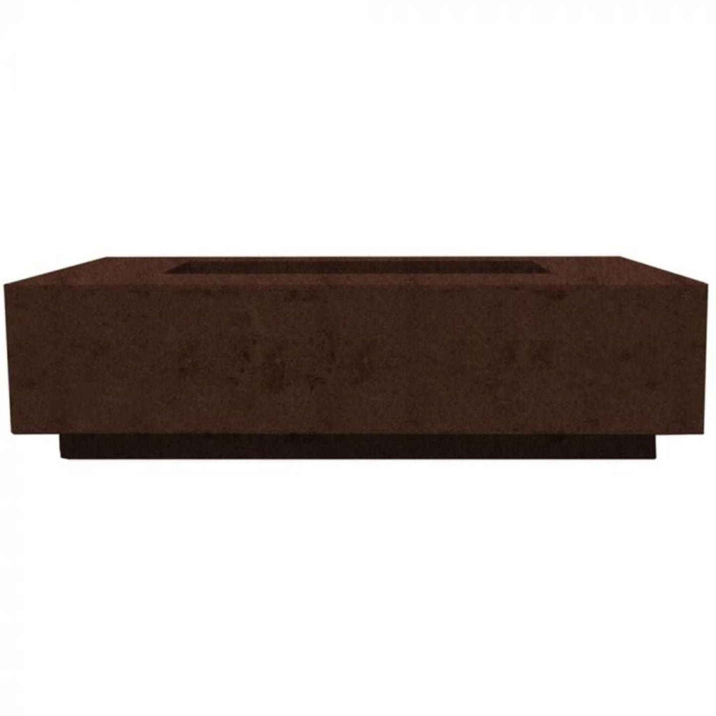 Prism Hardscapes Tavola 8 60" Cafe Rectangular Concrete Natural Gas Fire Pit Table