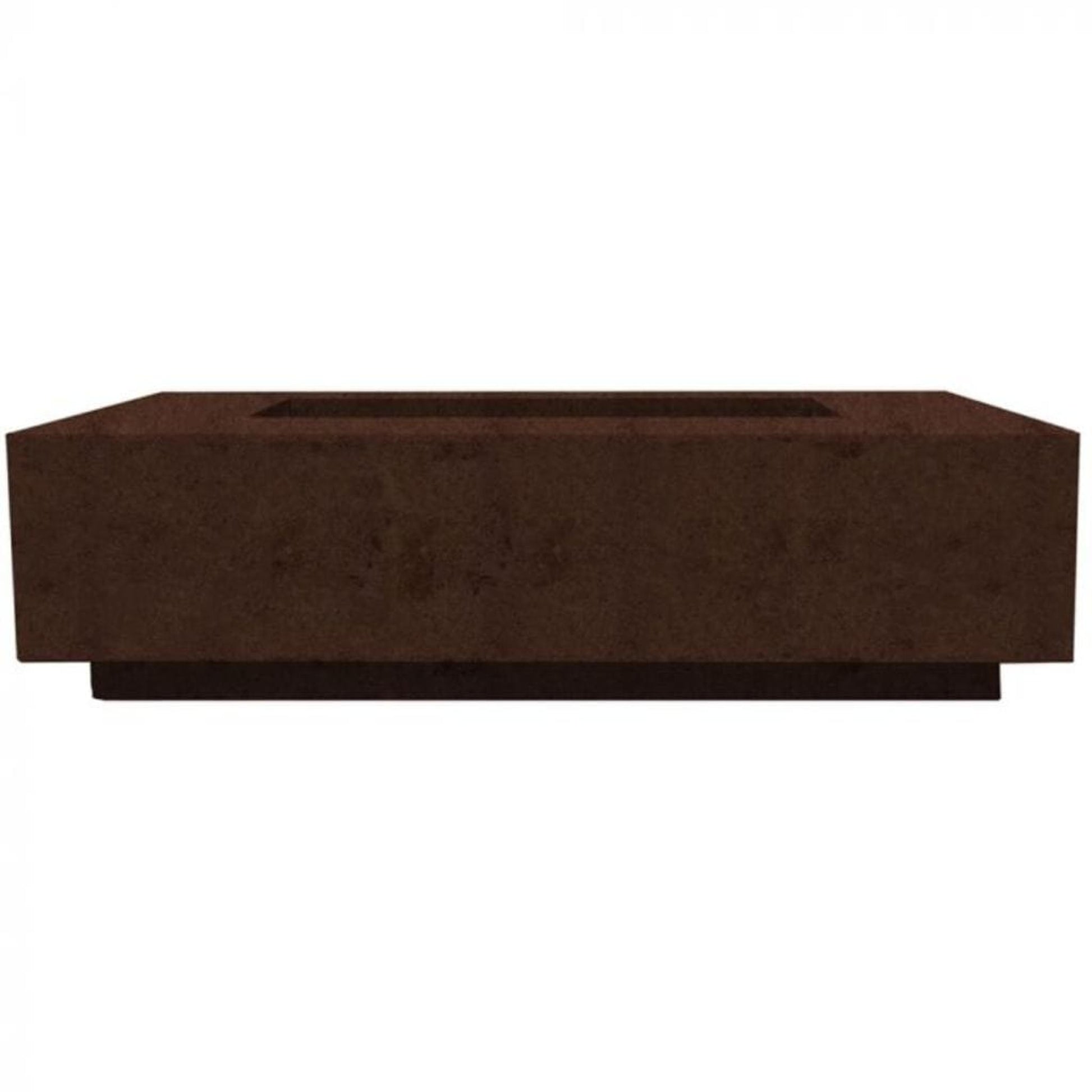 Prism Hardscapes Tavola 8 60" Cafe Rectangular Concrete Propane Gas Fire Pit Table