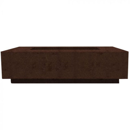 Prism Hardscapes Tavola 8 60" Cafe Rectangular Concrete Propane Gas Fire Pit Table