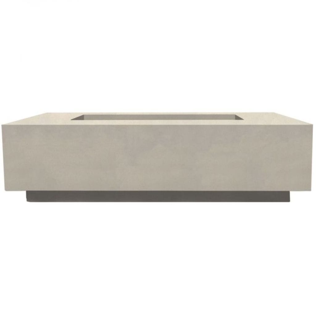 Prism Hardscapes Tavola 8 60" Coastal Rectangular Concrete Natural Gas Fire Pit Table