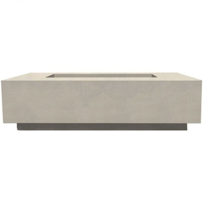 Prism Hardscapes Tavola 8 60" Coastal Rectangular Concrete Propane Gas Fire Pit Table
