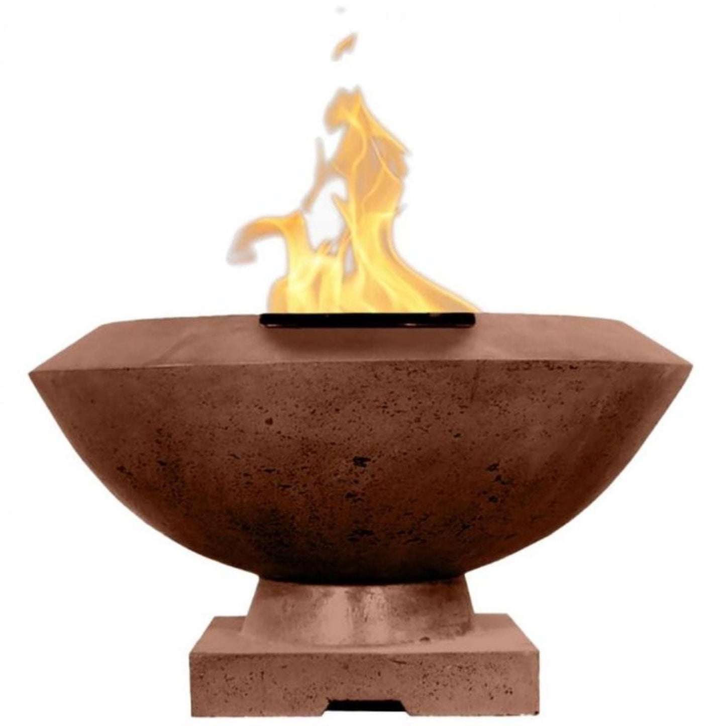 Prism Hardscapes Toscano 33" Café Glass Fiber Reinforced Cement Natural Gas Fire Bowl