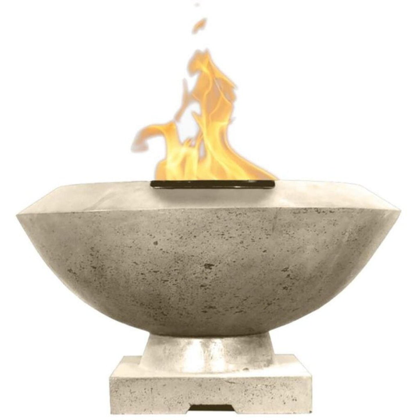 Prism Hardscapes Toscano 33" Coastal Glass Fiber Reinforced Cement Liquid Propane Fire Bowl