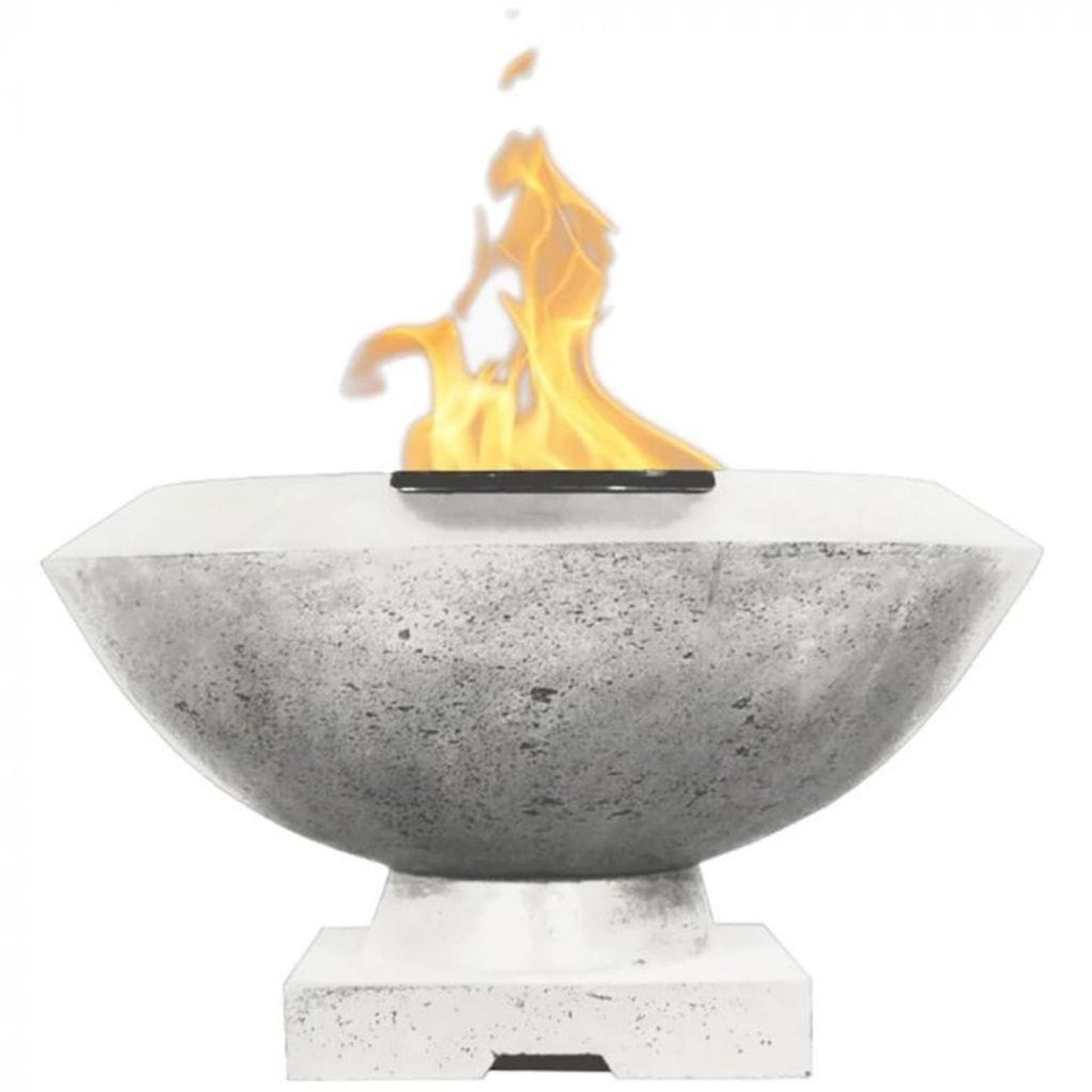 Prism Hardscapes Toscano 33" Natural Glass Fiber Reinforced Cement Liquid Propane Fire Bowl