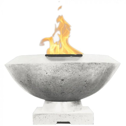Prism Hardscapes Toscano 33" Natural Glass Fiber Reinforced Cement Liquid Propane Fire Bowl
