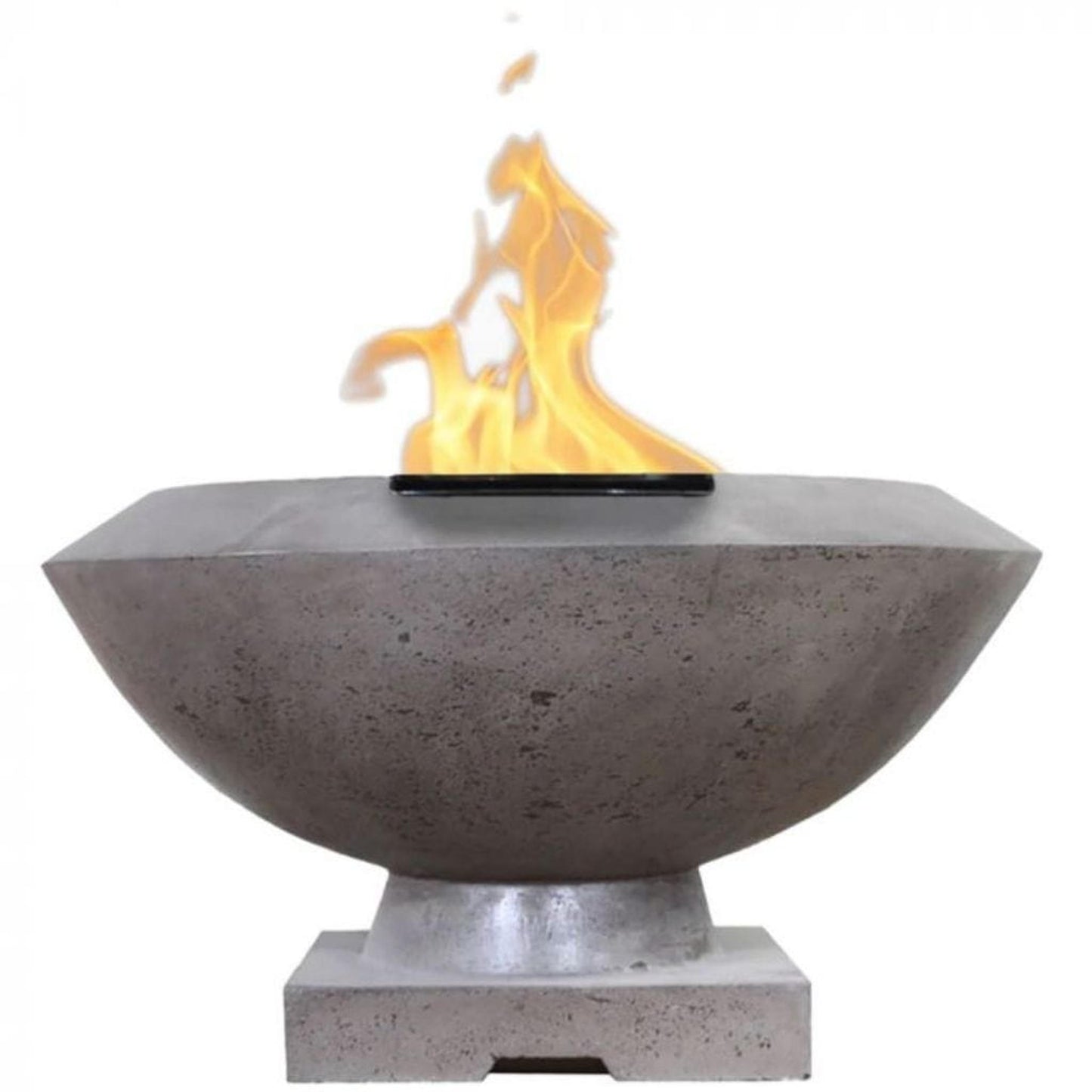 Prism Hardscapes Toscano 33" Pewter Glass Fiber Reinforced Cement Natural Gas Fire Bowl