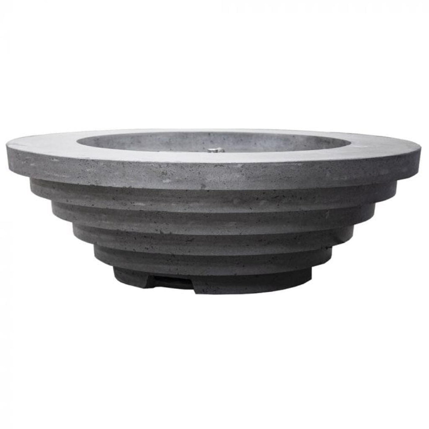 Prism Hardscapes Triton 48" Natural Round Glass Fiber Reinforced Cement Liquid Propane Fire Pit Bowl