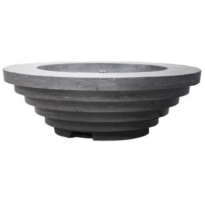 Prism Hardscapes Triton 48" Natural Round Glass Fiber Reinforced Cement Liquid Propane Fire Pit Bowl