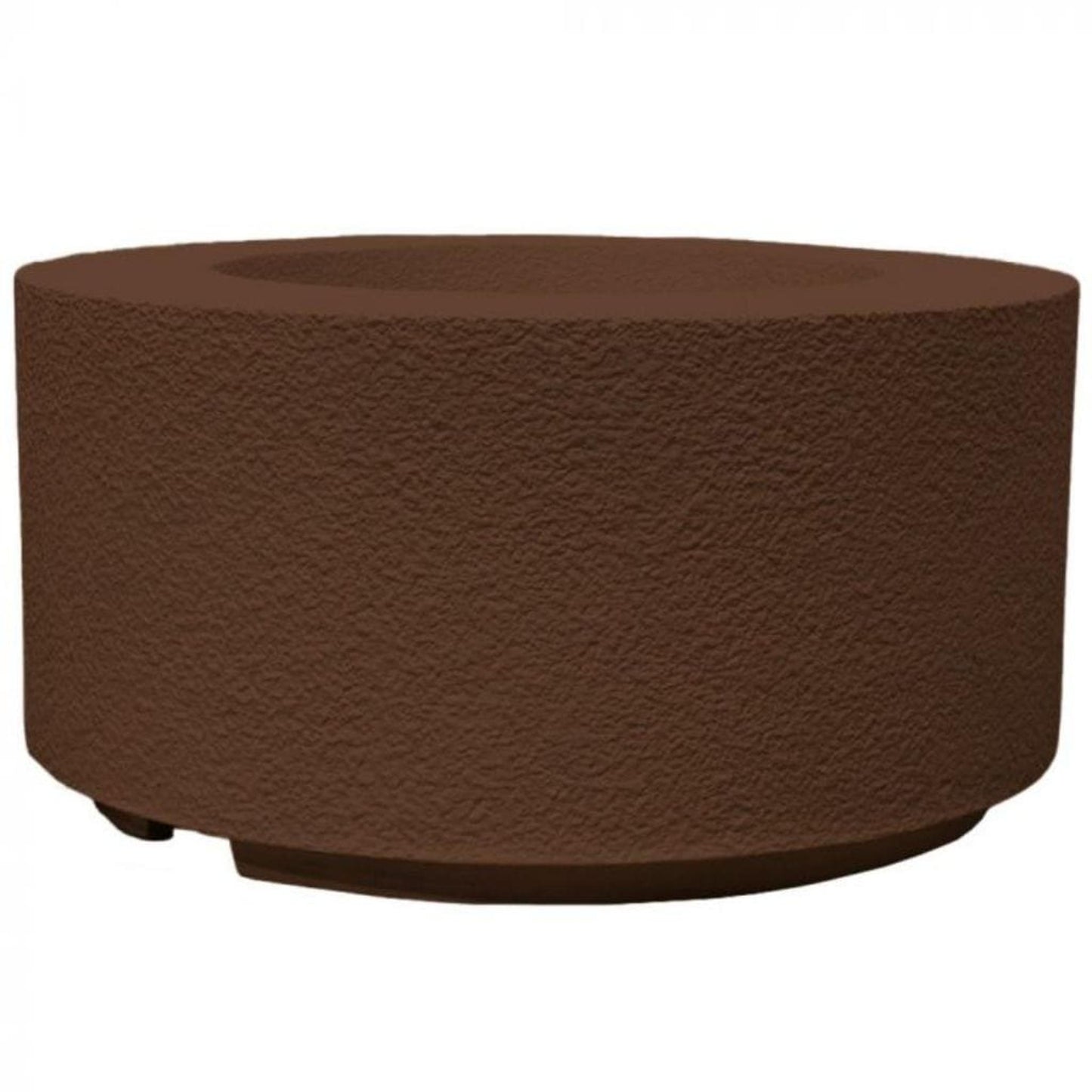 Prism Hardscapes Tuscany Cilindro 36" Café Round Glass Fiber Reinforced Cement Natural Gas Fire Pit Bowl