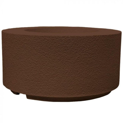 Prism Hardscapes Tuscany Cilindro 36" Café Round Glass Fiber Reinforced Cement Natural Gas Fire Pit Bowl