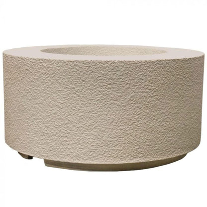 Prism Hardscapes Tuscany Cilindro 36" Coastal Round Glass Fiber Reinforced Cement Natural Gas Fire Pit Bowl